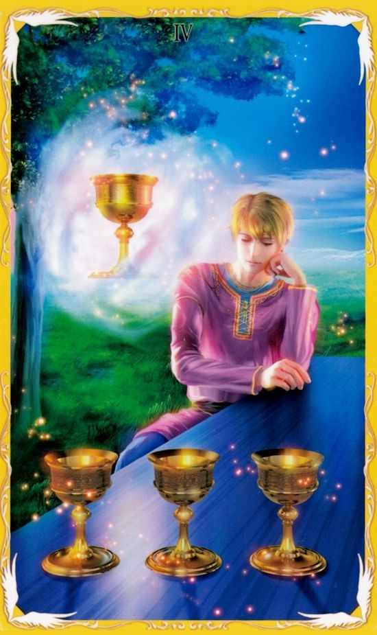 聖杯四塔羅牌