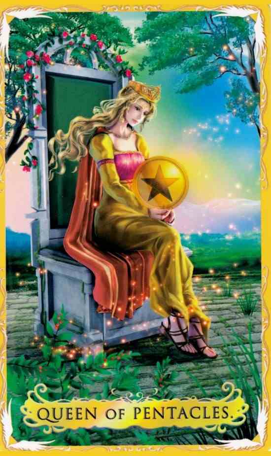 錢幣王后塔羅牌