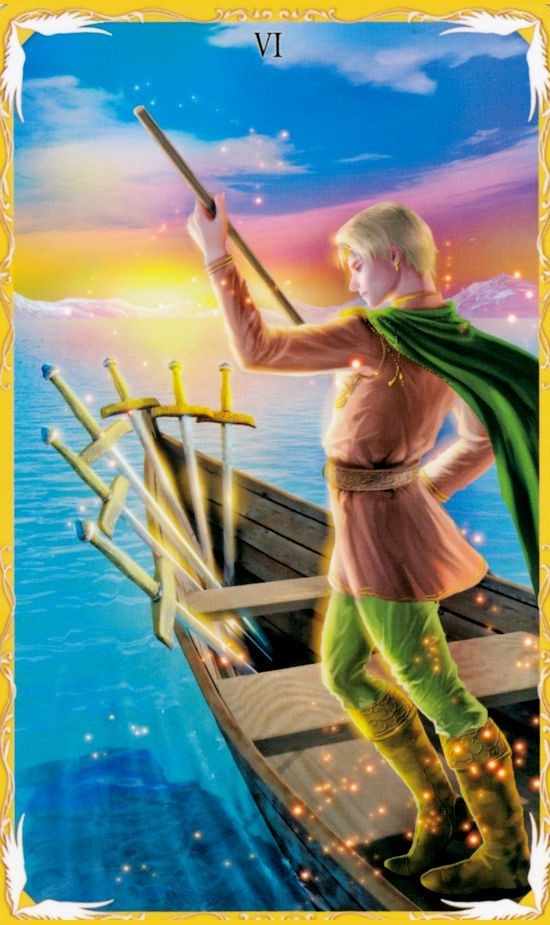 寶劍六塔羅牌
