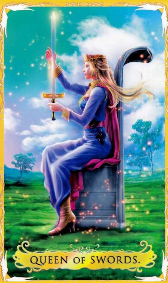 寶劍王后塔羅牌
