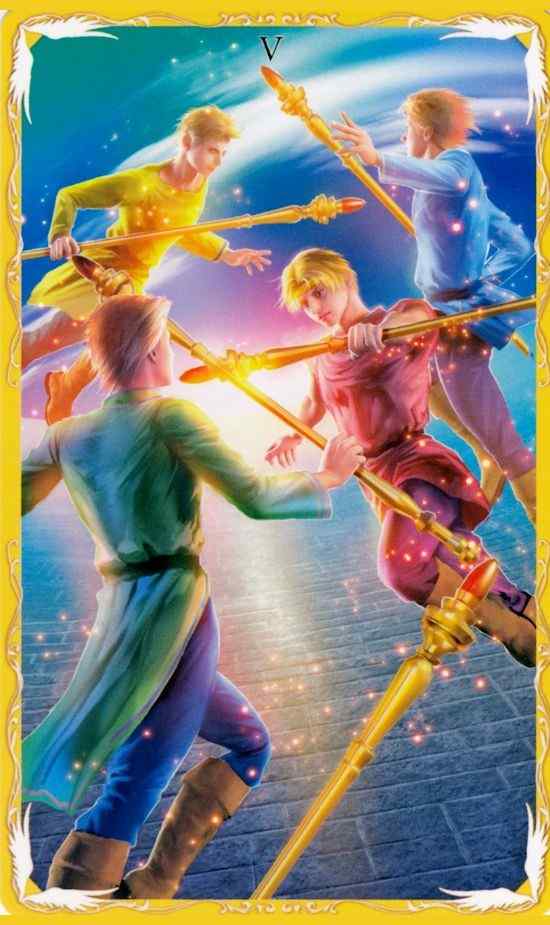 權杖五塔羅牌