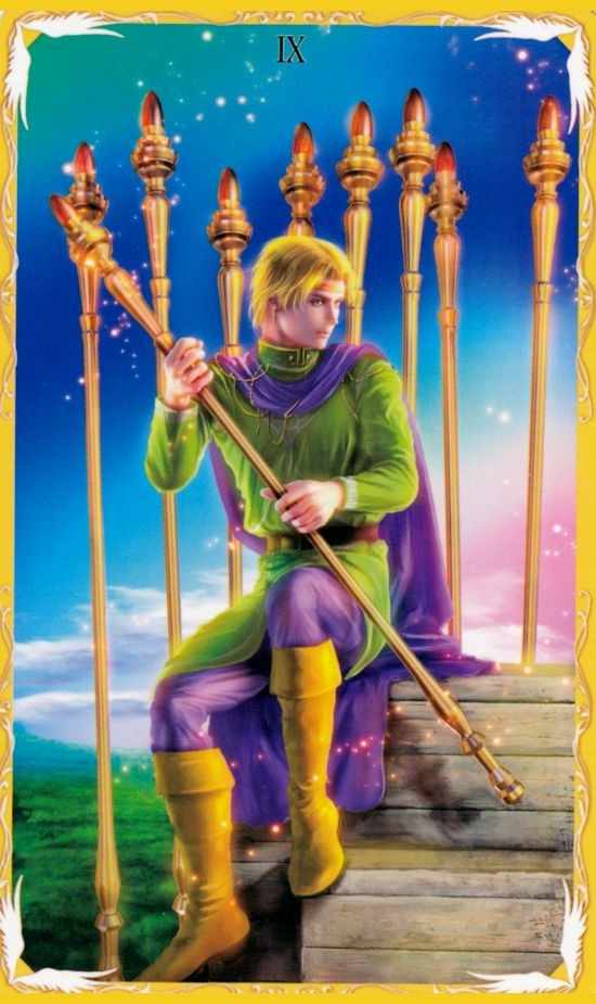 權杖九塔羅牌
