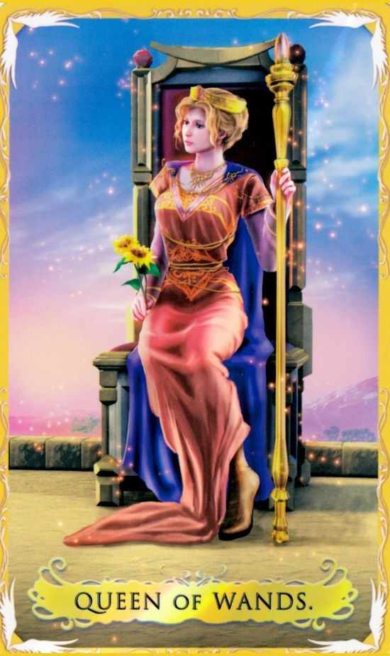 權杖王后塔羅牌